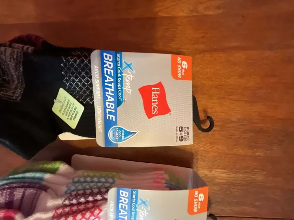Hanes X-Temp Women's Breathable No Show Socks, 2 of the 6-Pair Pack, Size 5-9